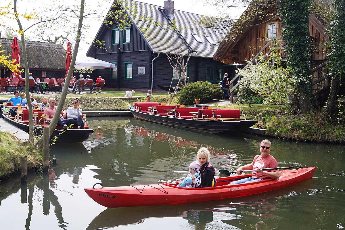 Kleiner Spreewaldhafen Burg - paddler-2er-kajak-rot