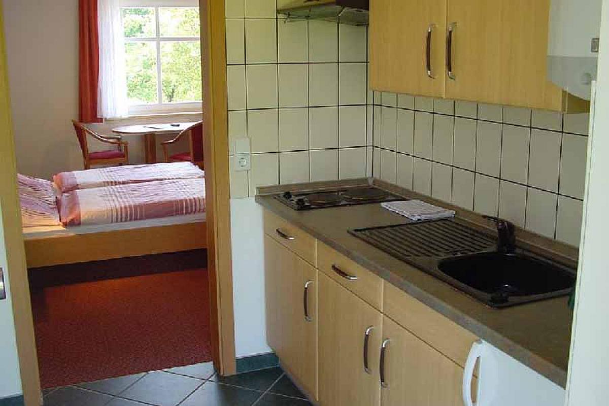 Pension " Spreeaue " - Spreewald_Apartment_Kueche_Pension_Spreeaue_in_Burg