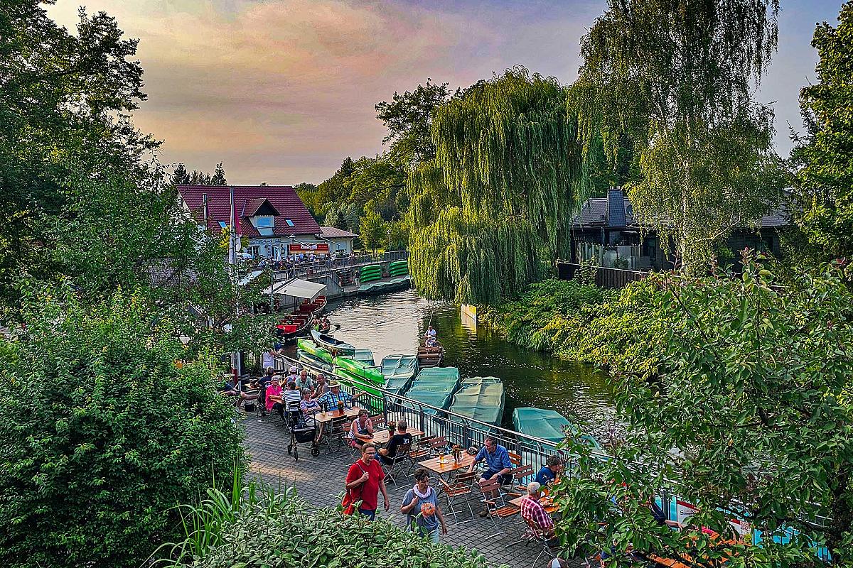 Spreehafen Burg - Blick auf den Hafen