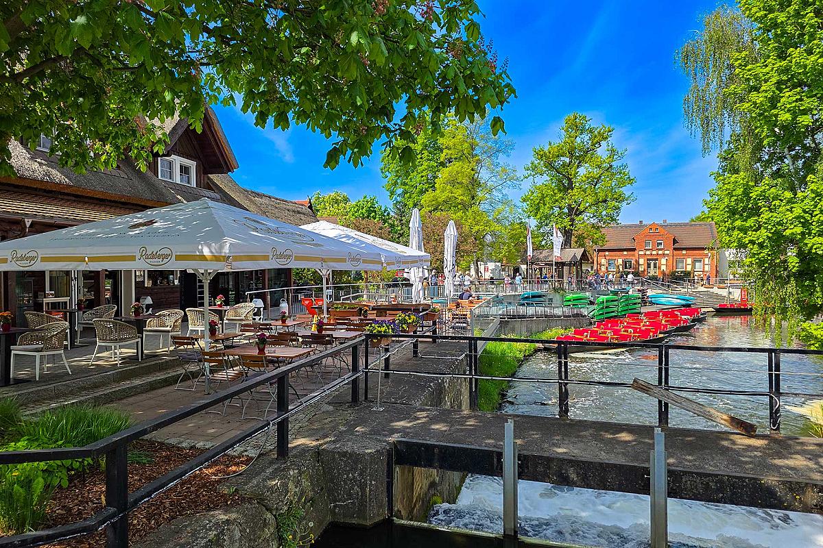 Spreehafen Burg - Terrassencafe am Wasser