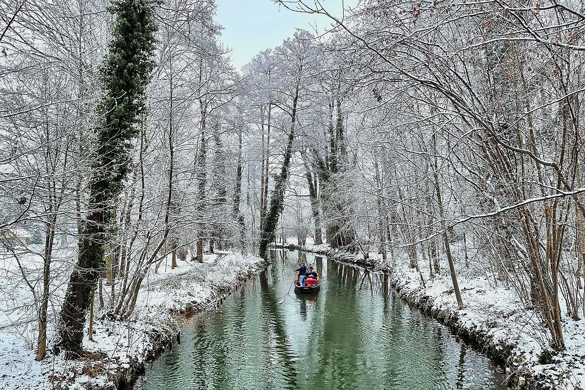 Spreehafen Burg - Winterpaddeln in Burg