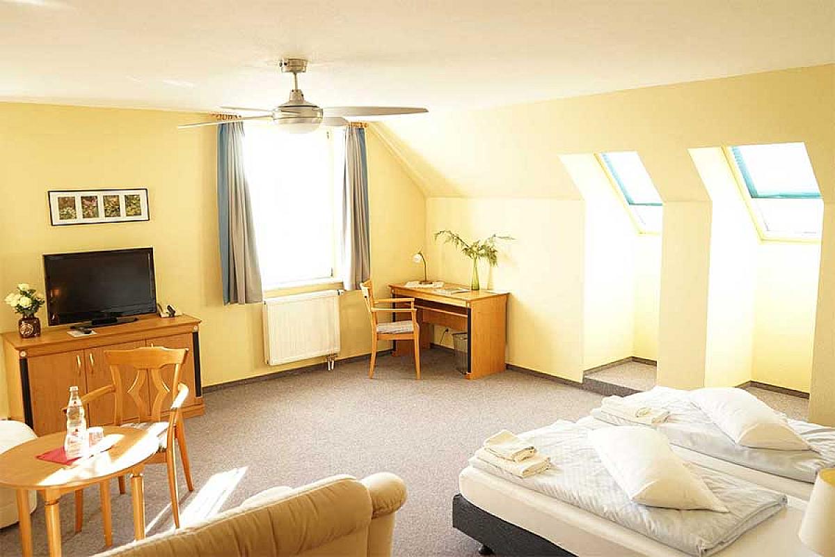 Spreewaldhotels Raddusch - juniorsuite-komfort_doppelbett-tv