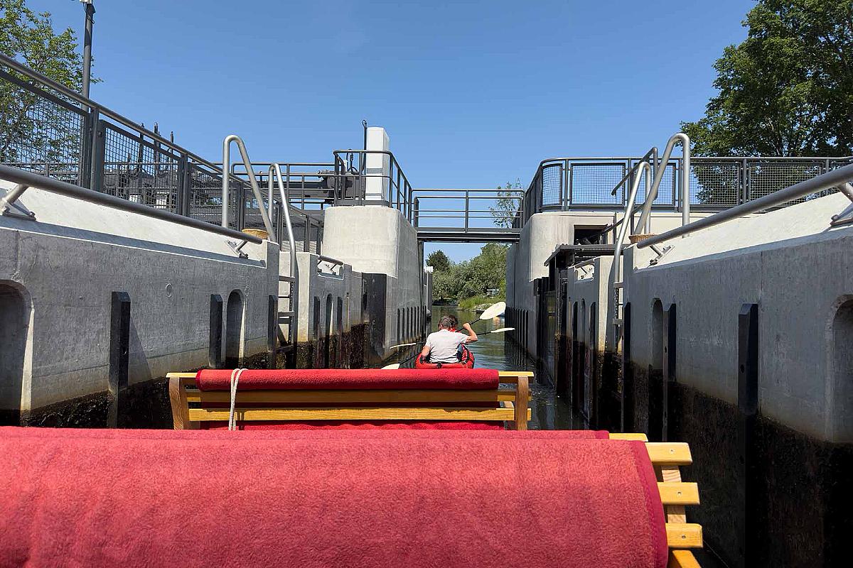 Foto: Spreewald-Info.de - Schleusenausfahrt Schleuse Lehnigksberg
