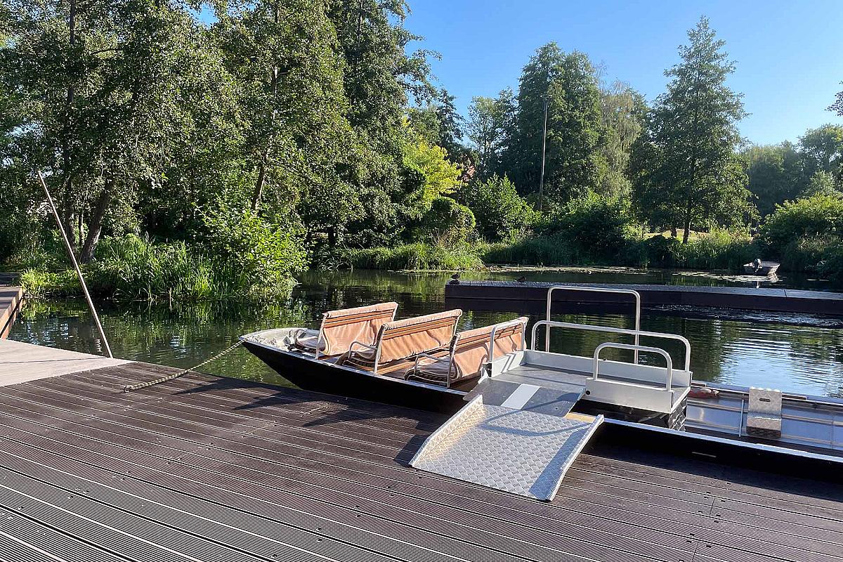 Foto: Spreewald-Info.de - Auffahrtrampe am Rollstuhlkahn