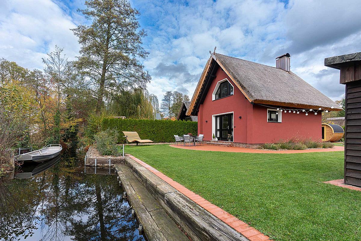 Ferienhäuser Spreewaldromantik - bootssteg-ferienhaus-drei