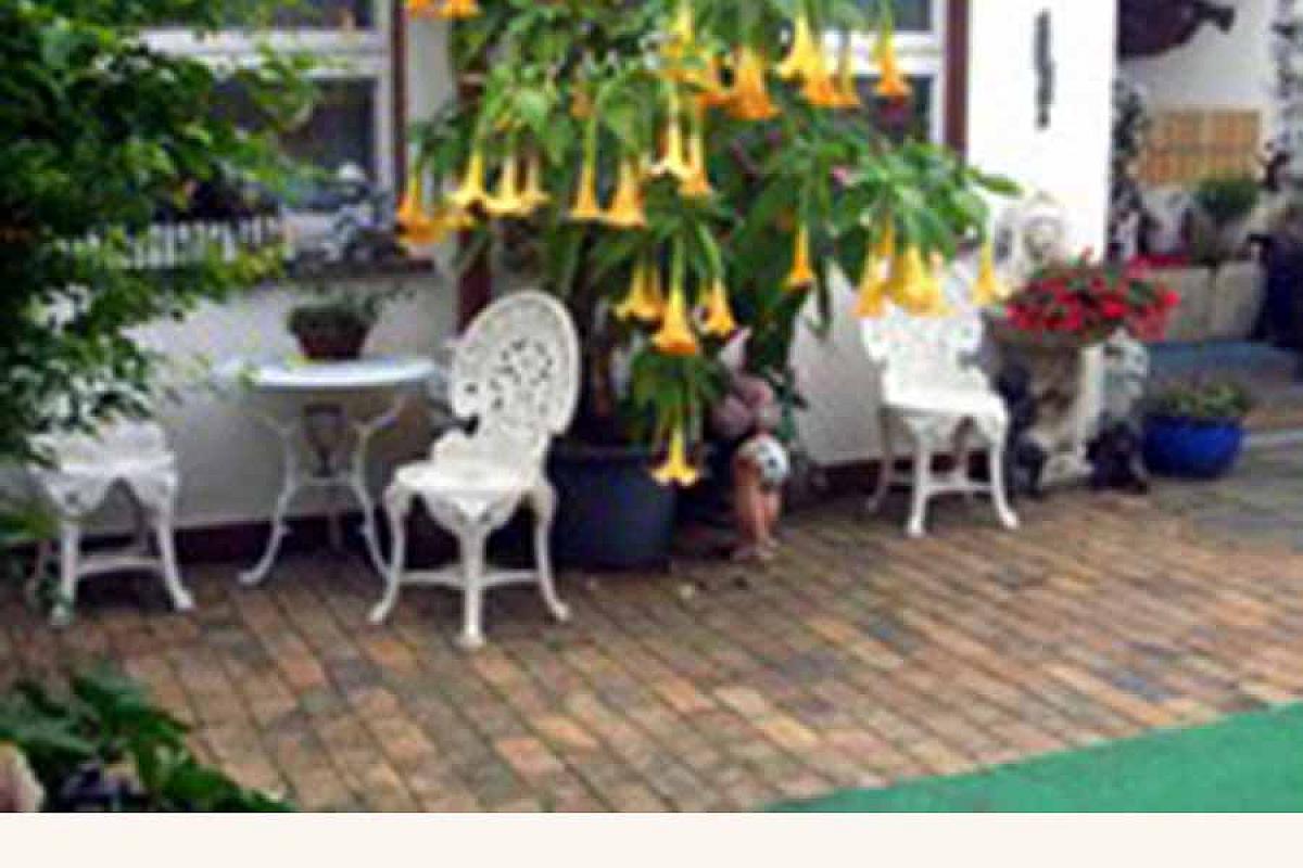 Pension Spreewaldengel - Engelstrompeten_im_Hofa